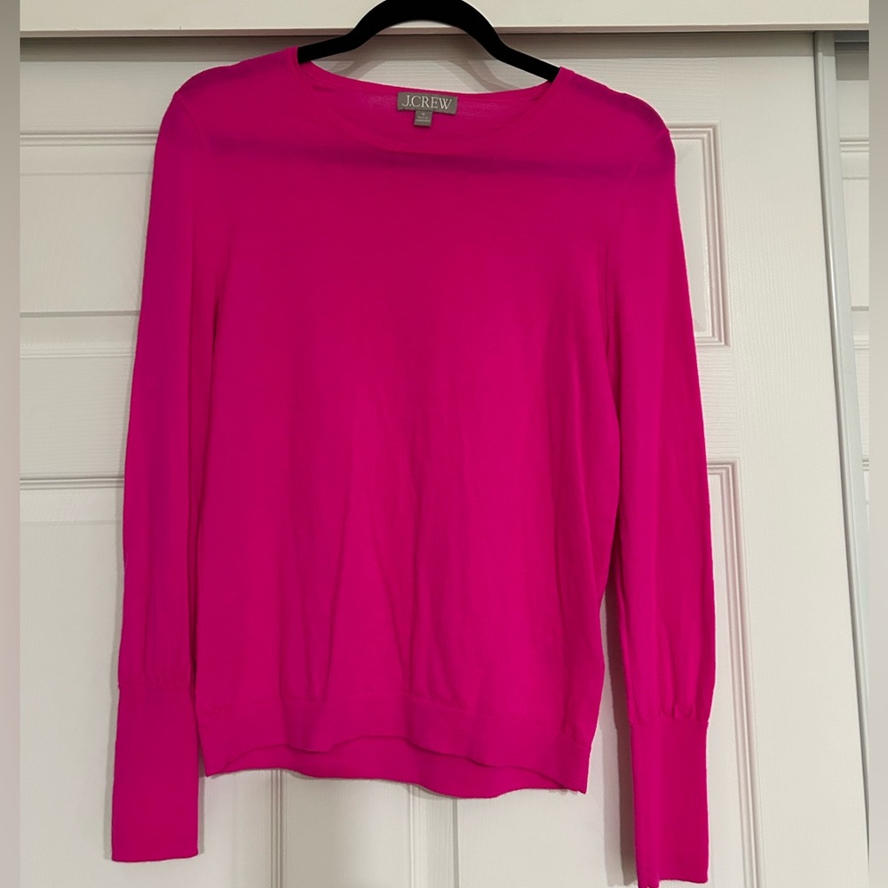 J. Crew Vibrant Pink sweater